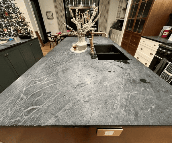 A granite kitchen counter by Jade Stone Calgary