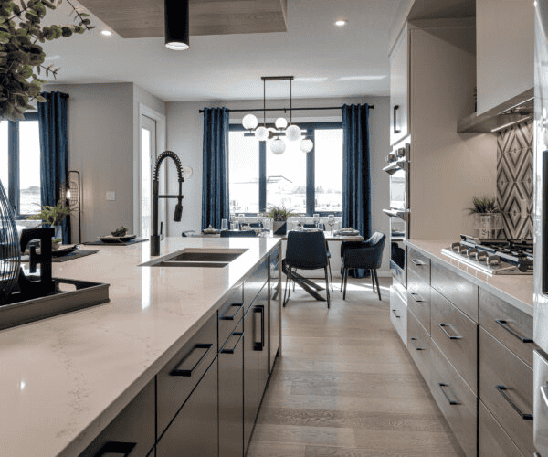 A quartz countertop by Jade Stone